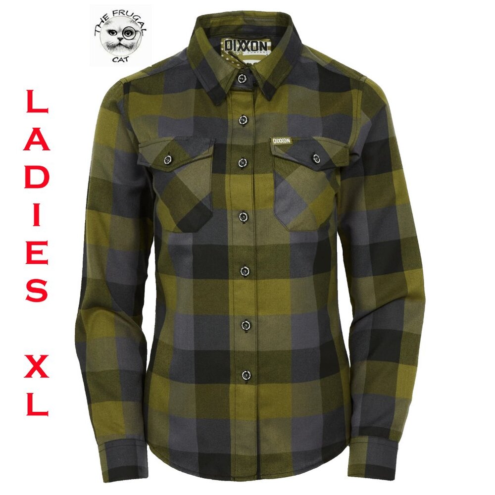 DIXXON The PATTON Flannel Shirt - Button-Down - Women's XL